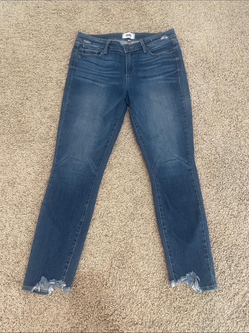 PAIGE Verdugo Ankle raw hem Skinny Jeans